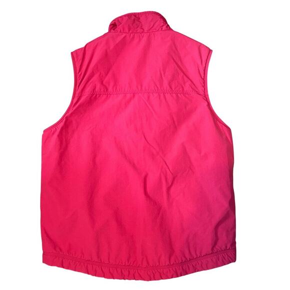 L.L.Bean Vintage Fleece lined nylon vest red men's size Small - Picture 4 of 4